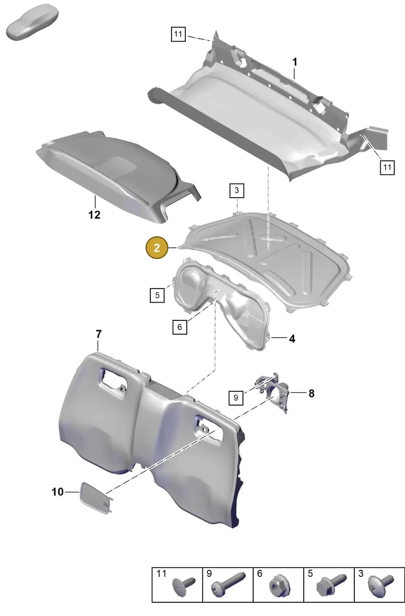 982827015 — Porsche Boxster Spyder (2019-2020) diagram p54807250, position 2