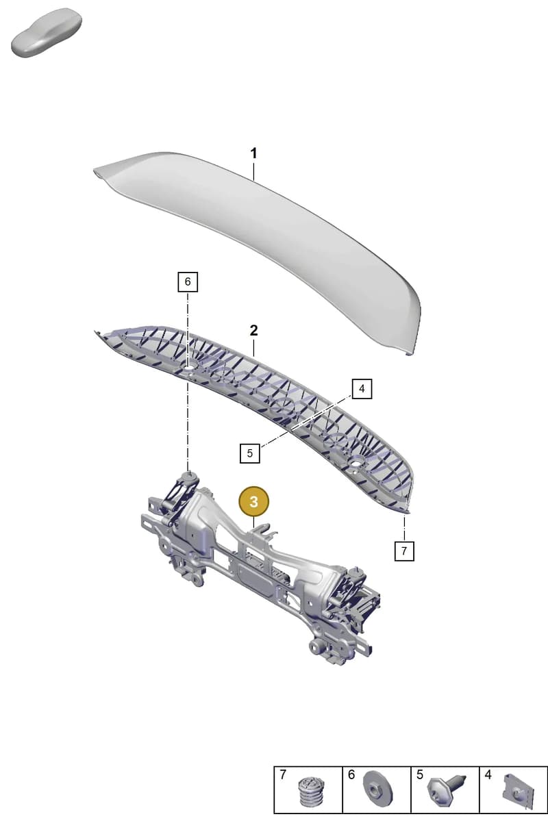 982827204B — Porsche Boxster Spyder (2019-2020) diagram p54803070, position 3
