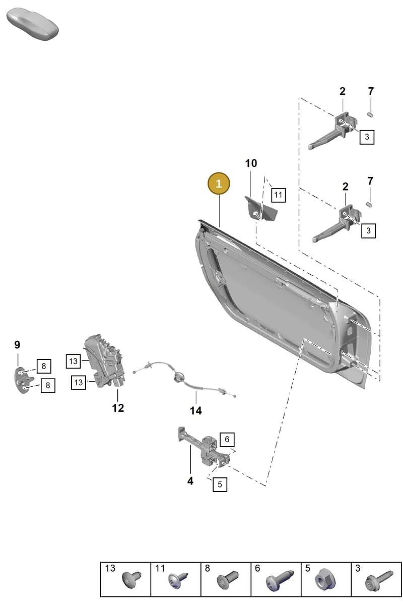 982831052AYGRV — Porsche Boxster Spyder (2019-2020) diagram p55804000, position 1
