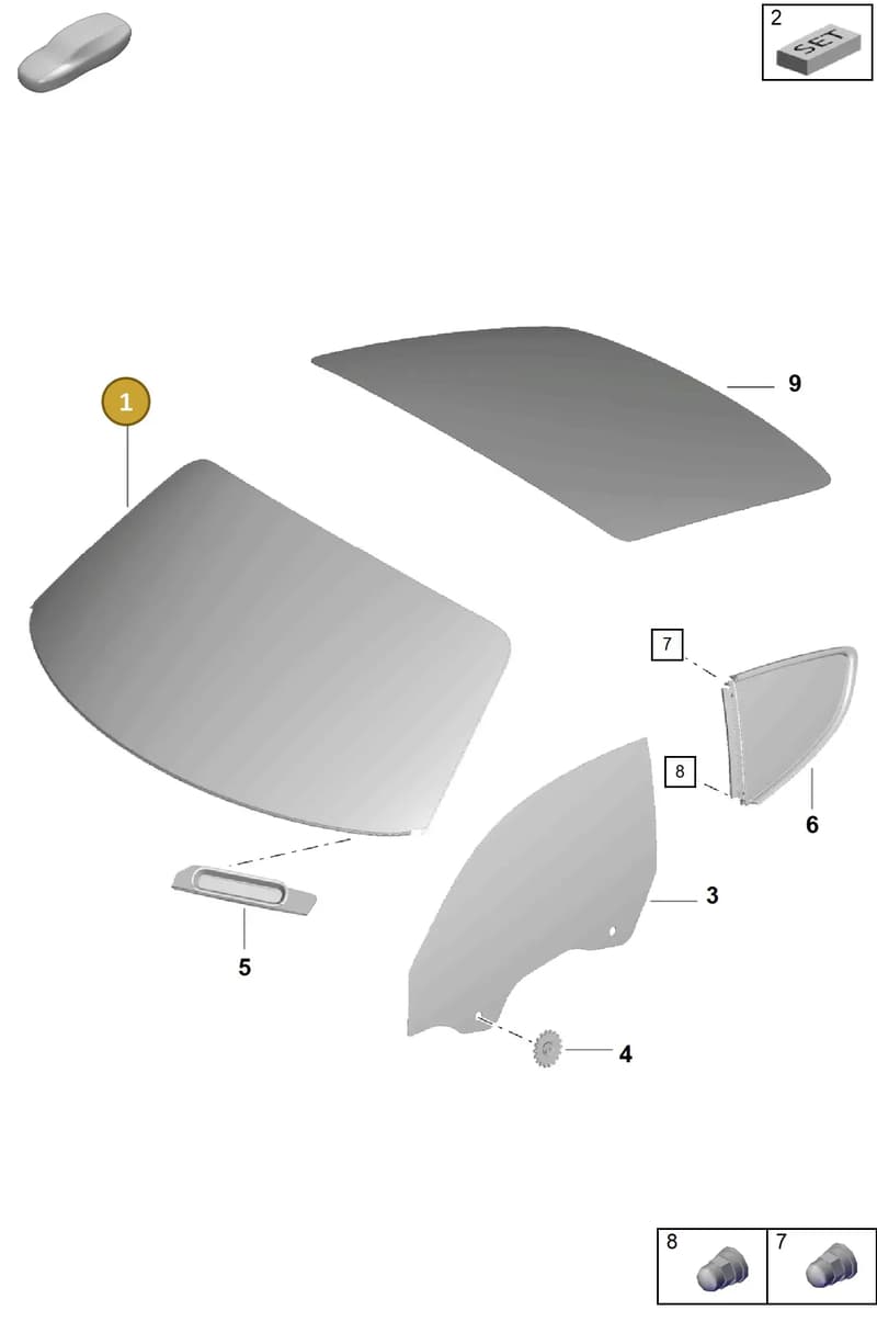 982845011AP — Porsche Cayman (2019-2022) diagram p55805000, position 1