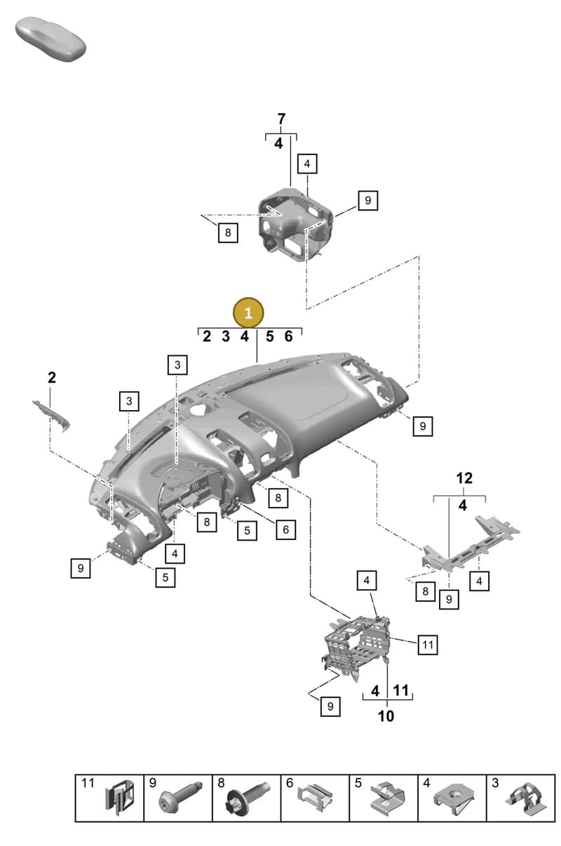 982857003PPO2 — Porsche Boxster Spyder (2019-2020) diagram p55809000, position 1