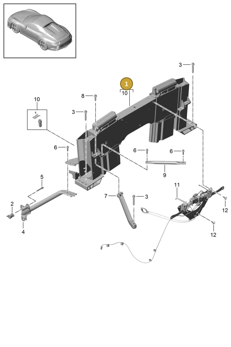 982857551BT2W0 — Porsche 911 (2013-2020) diagram p41000001, position 1