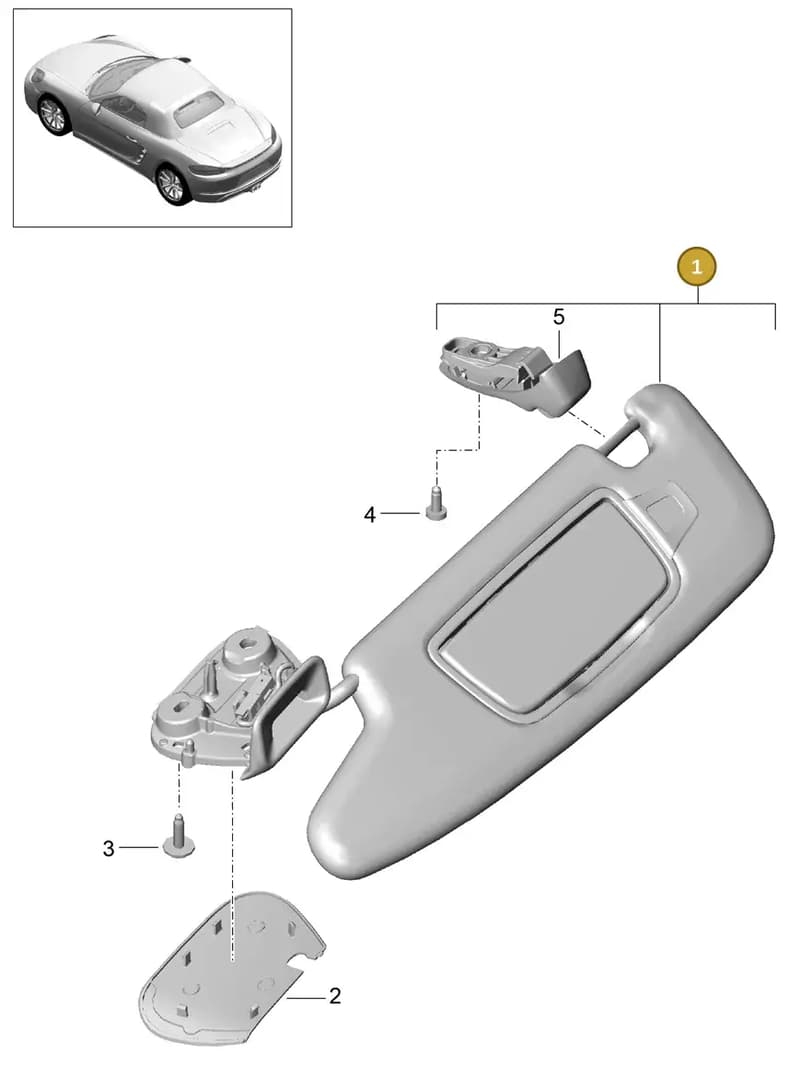 982857551CDA11 — Porsche Boxster (2016-) diagram p48807065, position 1