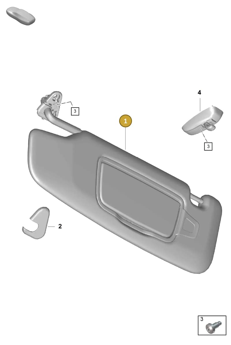 982857551CFOX7 — Porsche Cayman (2019-2022) diagram p55807690, position 1