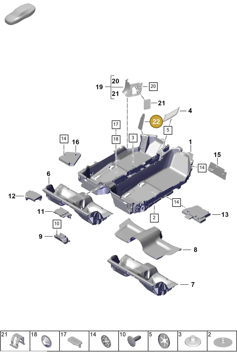 9828679271E0 — Porsche 992 Carrera Coupe (2024-) diagram p63807100, position 22
