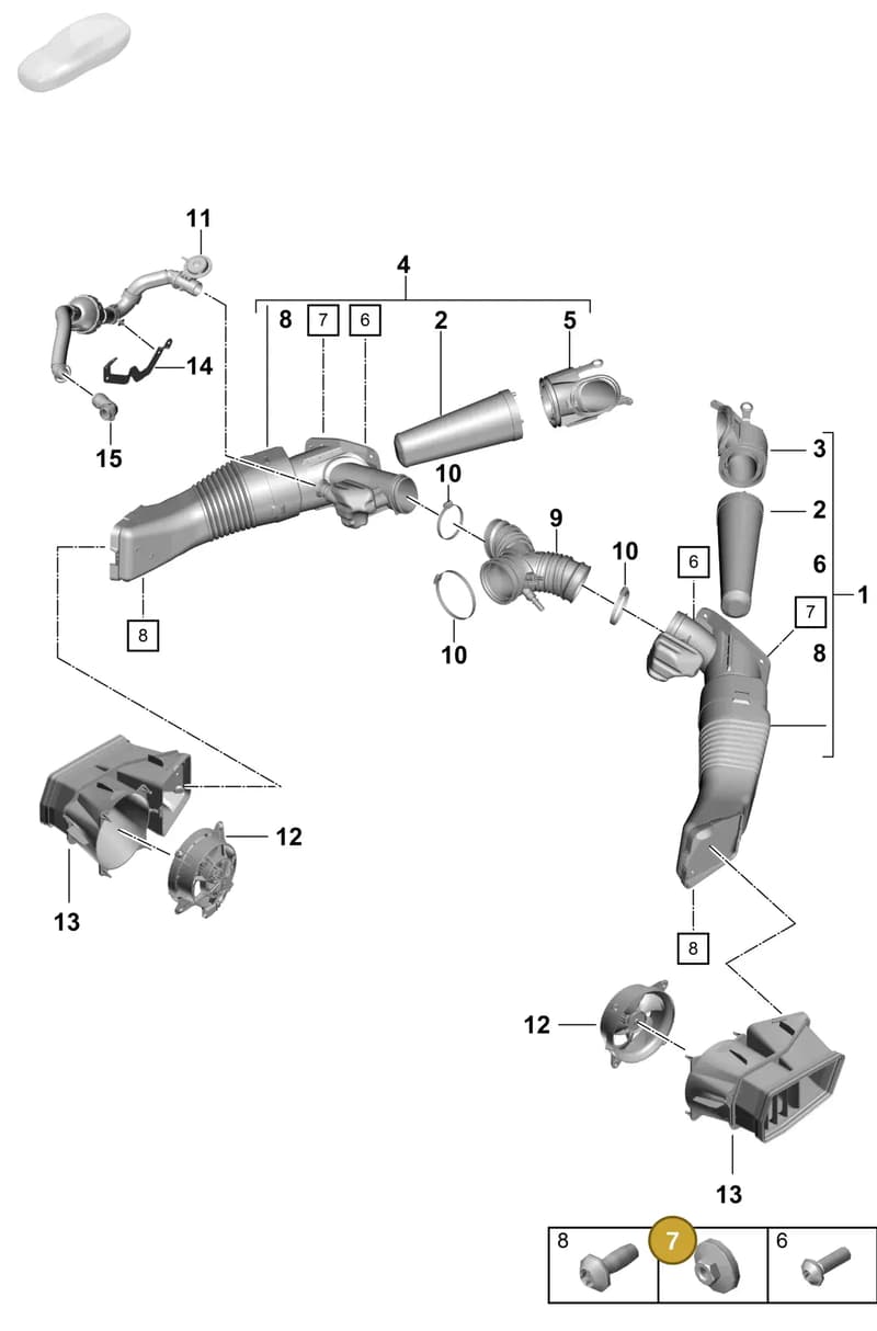 982868802CA3G — Porsche Cayman (2019-2022) diagram p55106000, position 7