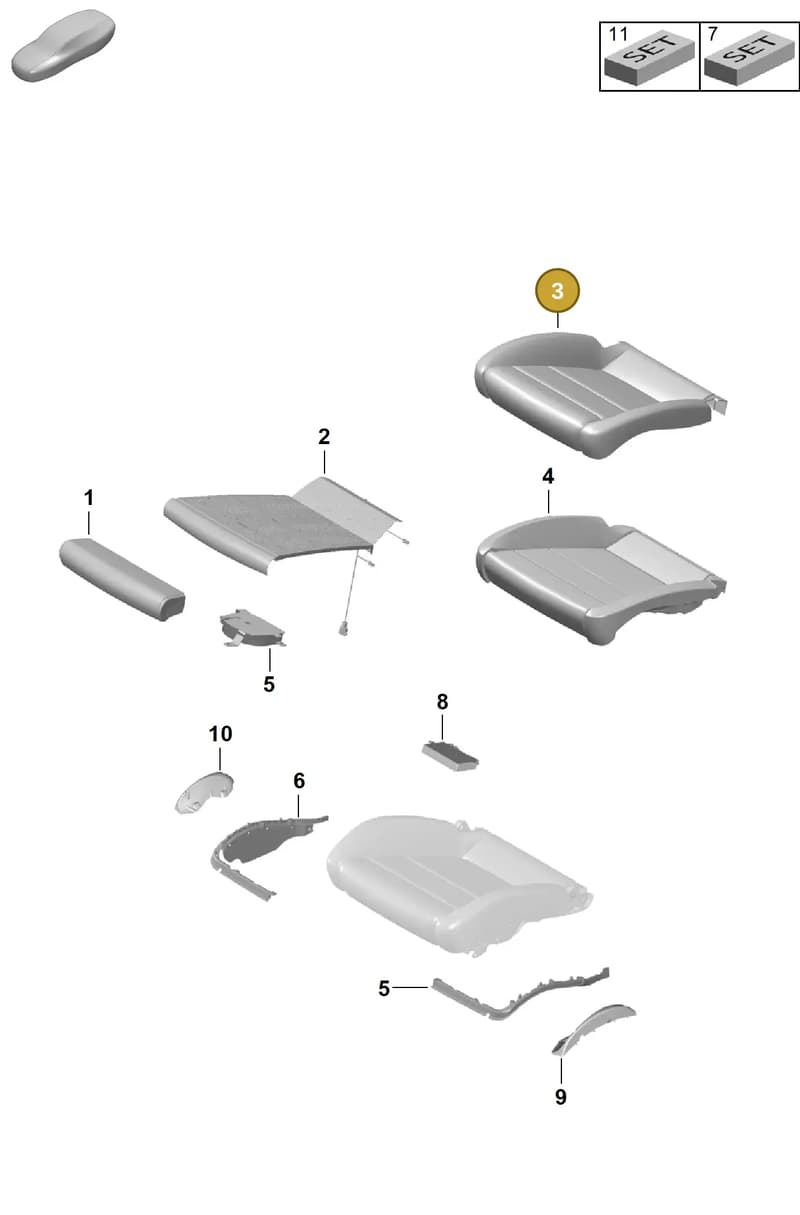 982881406SOG4 — Porsche Cayman GT4 (2019-) diagram p54817420, position 3