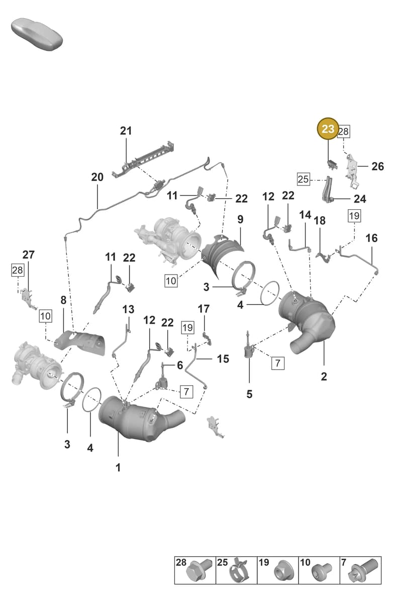 982906052B — Porsche 911 (2024-2025) diagram p53202200, position 23