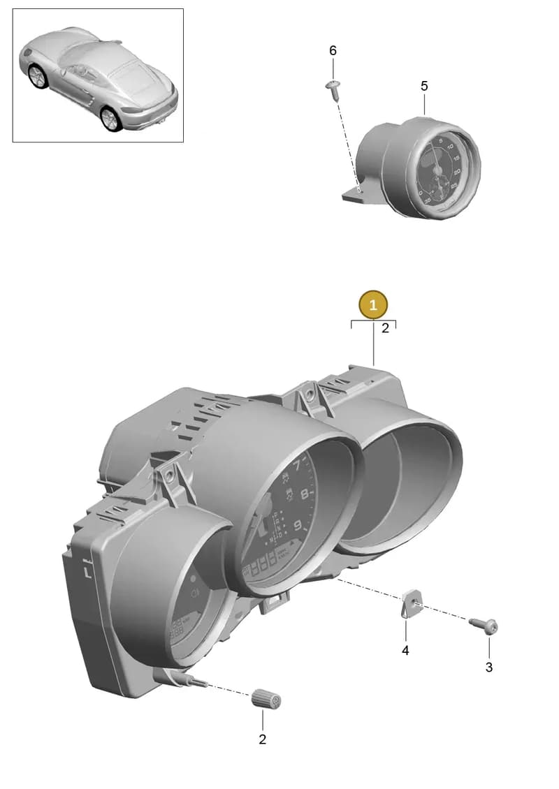 982920851FA05 — Porsche Cayman (2016-2019) diagram p50906000, position 1