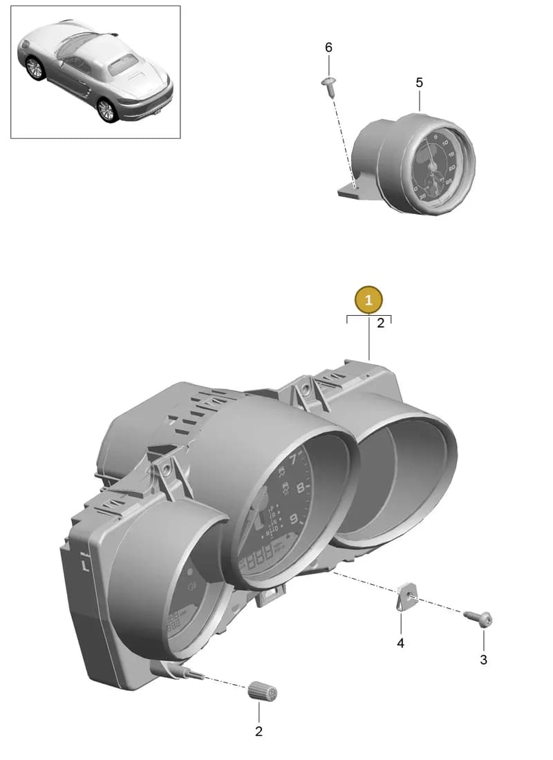 982920913FA05 — Porsche Boxster (2016-2019) diagram p48906000, position 1
