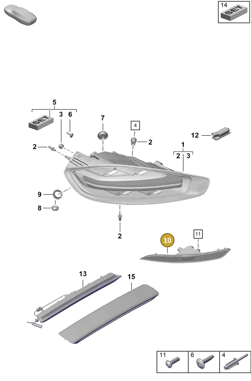 982945703M — Porsche Boxster Spyder (2019-2020) diagram p54905050, position 10