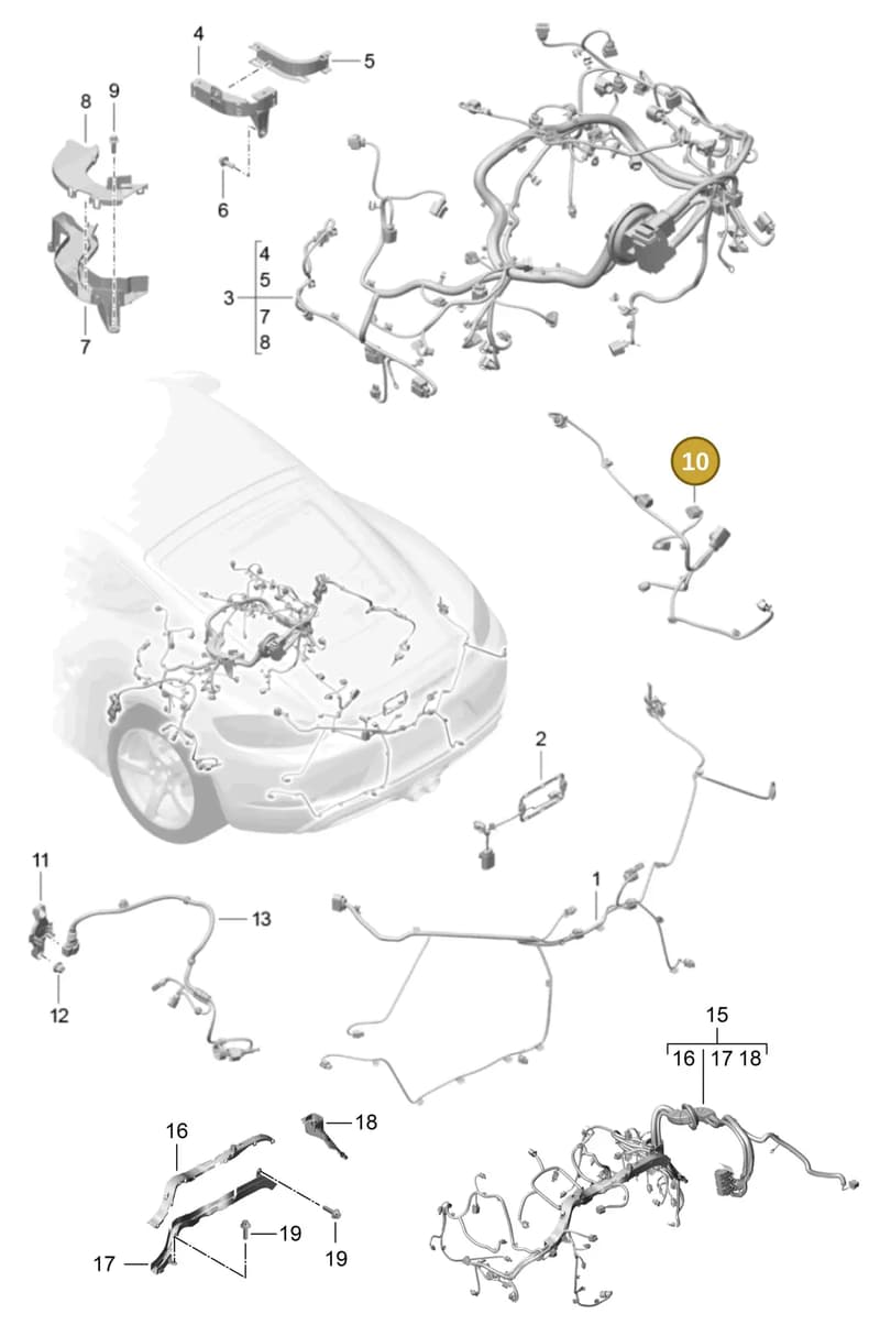 982971771A — Porsche Cayman (2016-2019) diagram p50902020, position 10