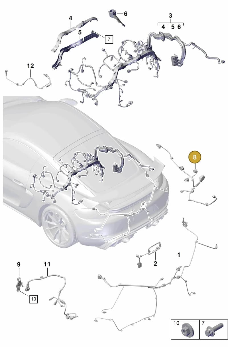 982971771C — Porsche Boxster Spyder (2019-2020) diagram p55902200, position 8