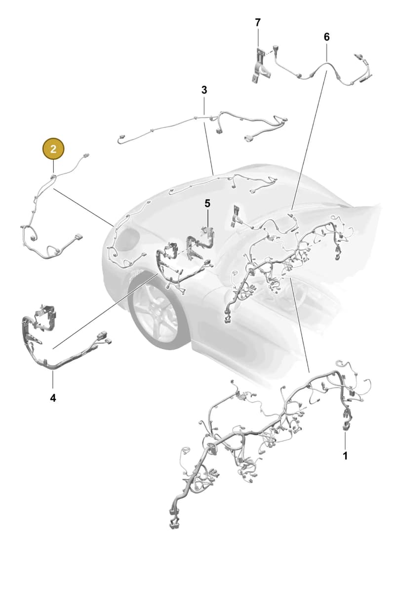 982972155 — Porsche Boxster Spyder (2019-2020) diagram p55902110, position 2