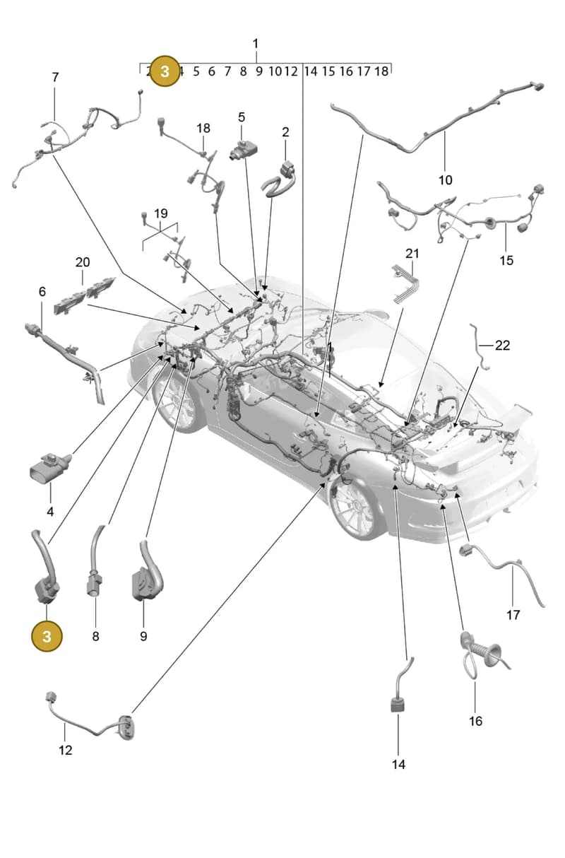 982972156C — Porsche 911 (2013-2020) diagram p41902010, position 3