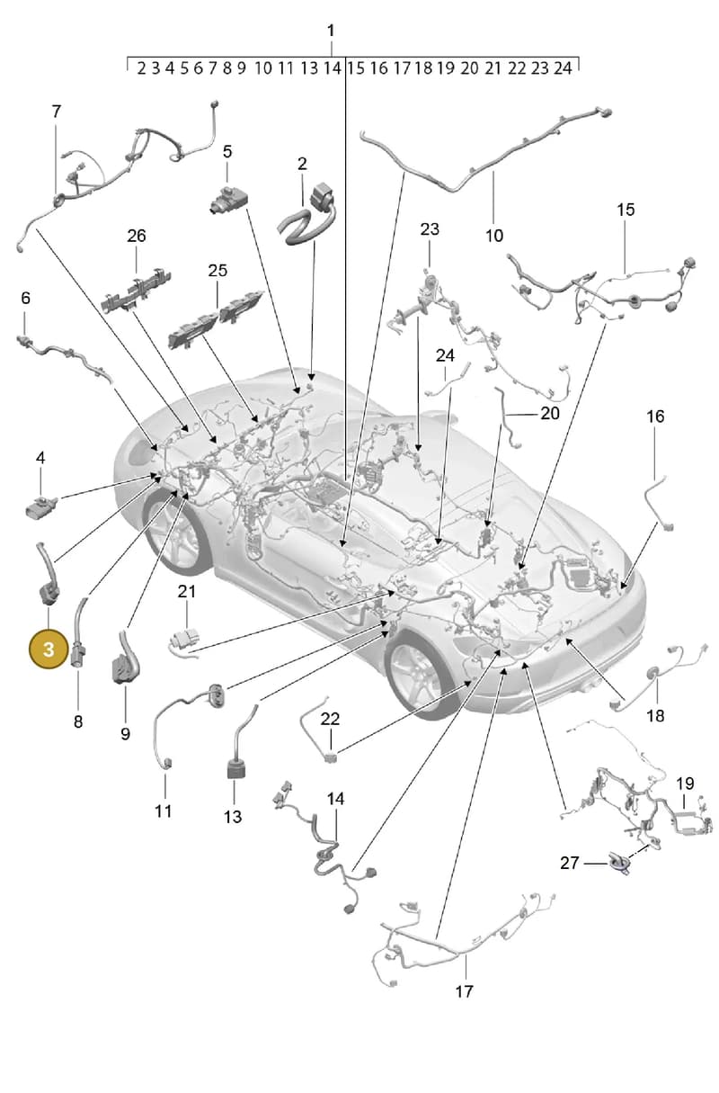 982972156C — Porsche Cayman (2016-2019) diagram p50902010, position 3
