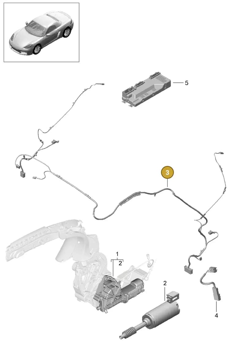 982972383A — Porsche Boxster (2016-2019) diagram p48811020, position 3