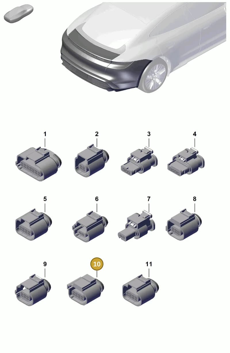 982973714A — Porsche Taycan Sport Turismo (2019-2024) diagram p47920100, position 10