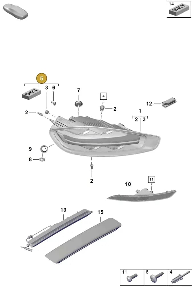 982998021 — Porsche Boxster Spyder (2019-2020) diagram p54905050, position 5