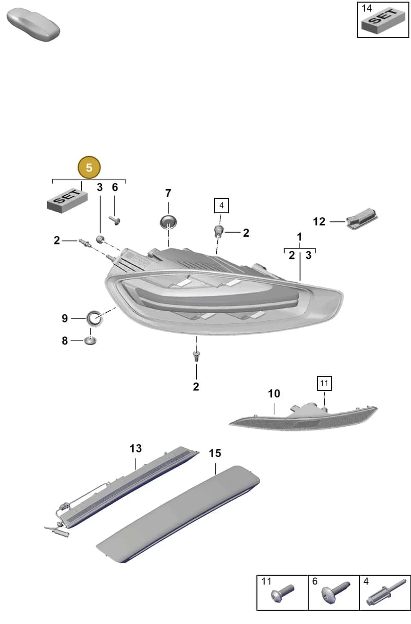 982998021 — Porsche Boxster Spyder (2019-2020) diagram p54905050, position 5