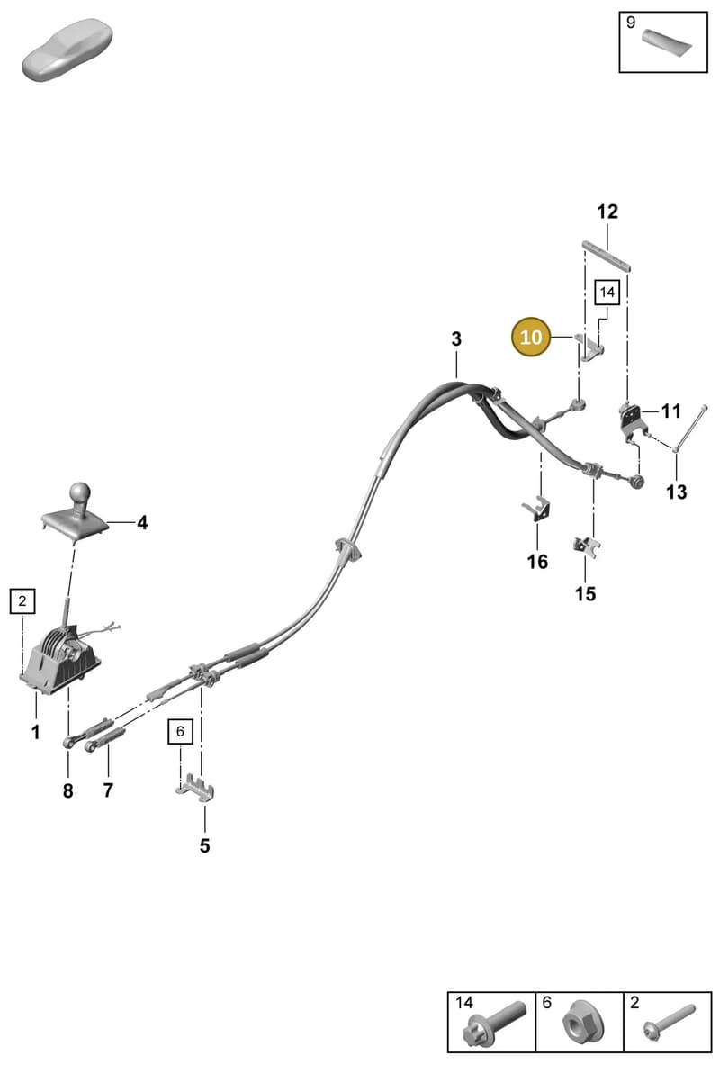 98742403700 — Porsche Boxster Spyder (2019-2020) diagram p55701000, position 10