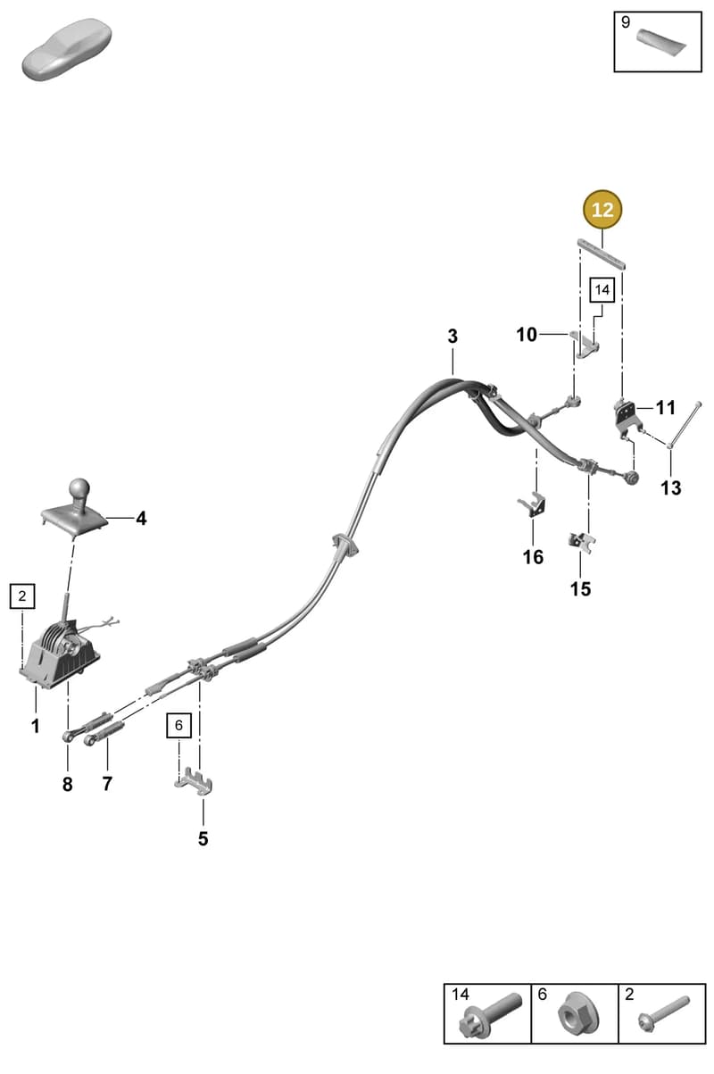 98742413110 — Porsche Boxster Spyder (2019-2020) diagram p55701000, position 12