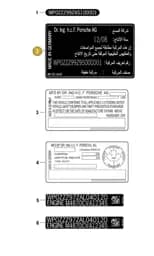 98770114303 Porsche Sticker