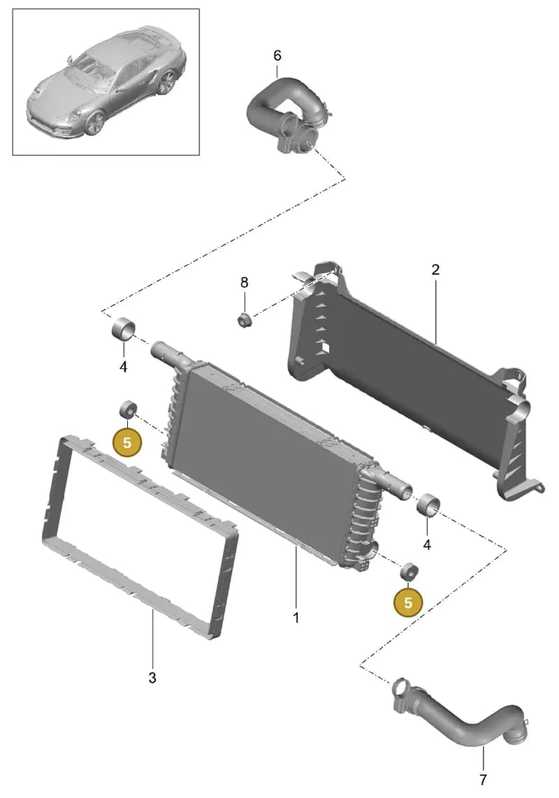99110644901 — Porsche GT2 RS Clubsport (2013-2020) diagram p42105020, position 5