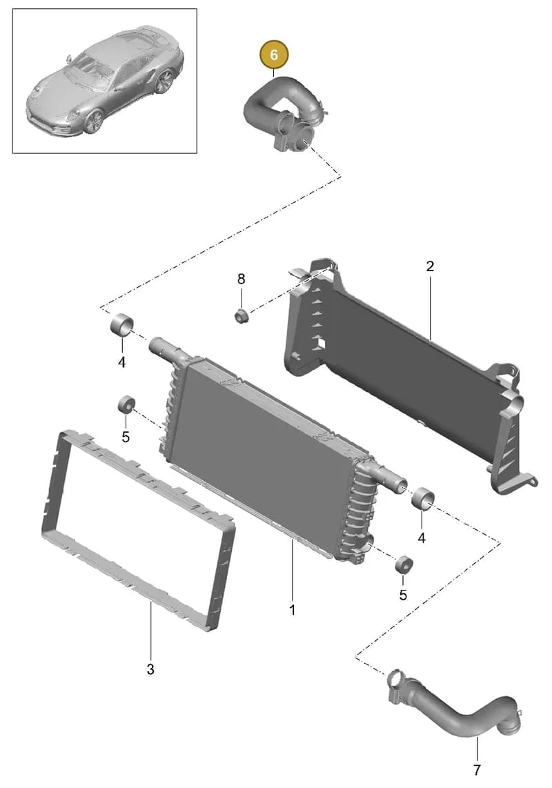 99110664901 — Porsche 911 (2013-2020) diagram p42105020, position 6