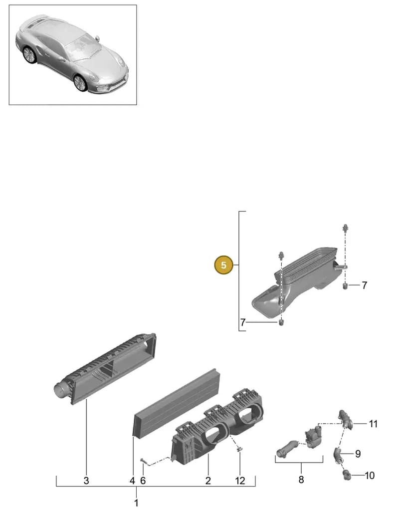 99111017171 — Porsche 911 (2013-2020) diagram p42106000, position 5