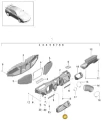 99111021400 Porsche Air Guide