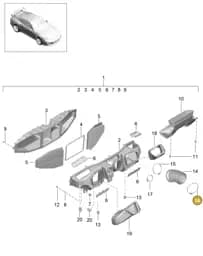 99111022691 Porsche Air Guide