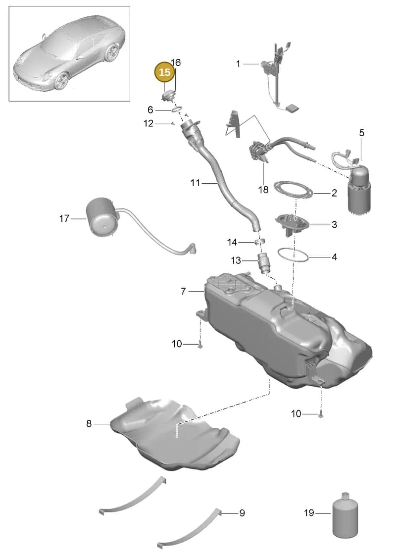 99120124101 — Porsche 991 Carrera 4 (2011-2016) diagram p38201000, position 15