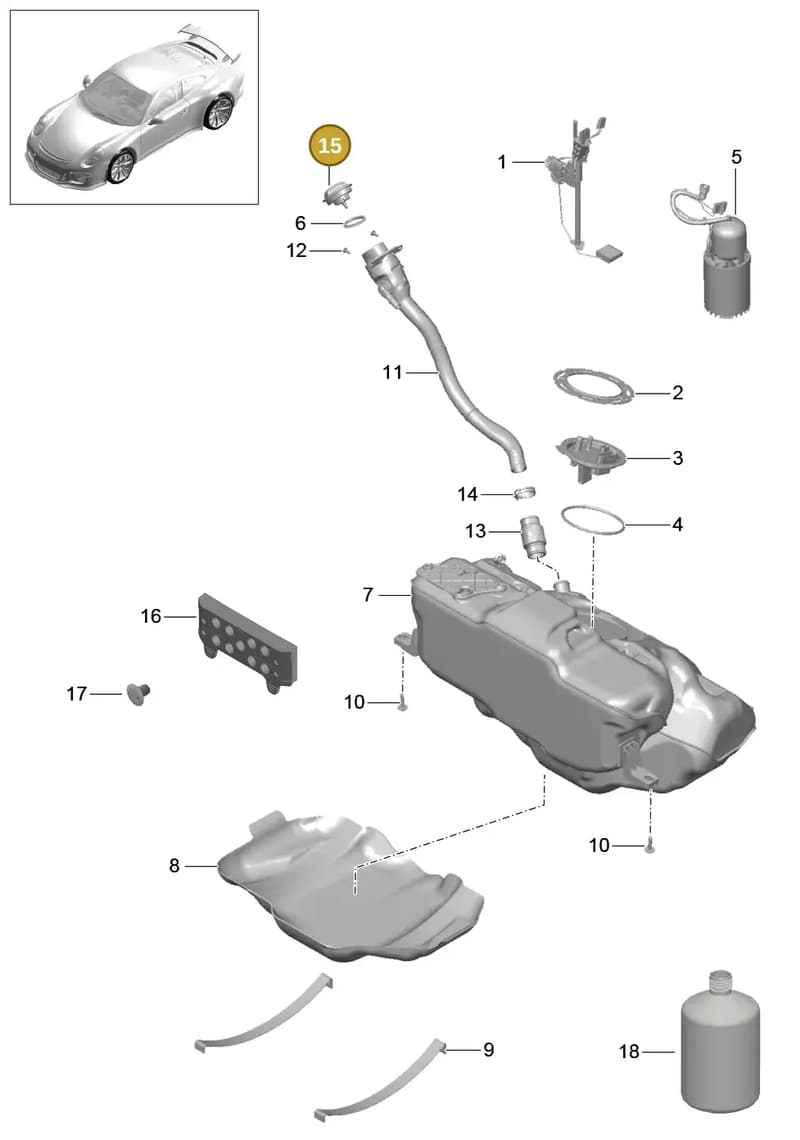 99120124101 — Porsche 911 (2013-2020) diagram p41201000, position 15