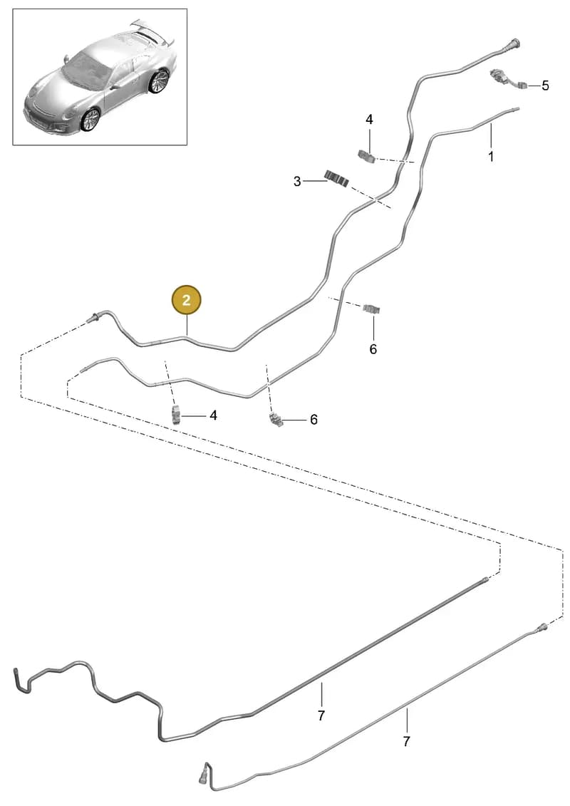99120135503 — Porsche 911 (2013-2020) diagram p41201010, position 2