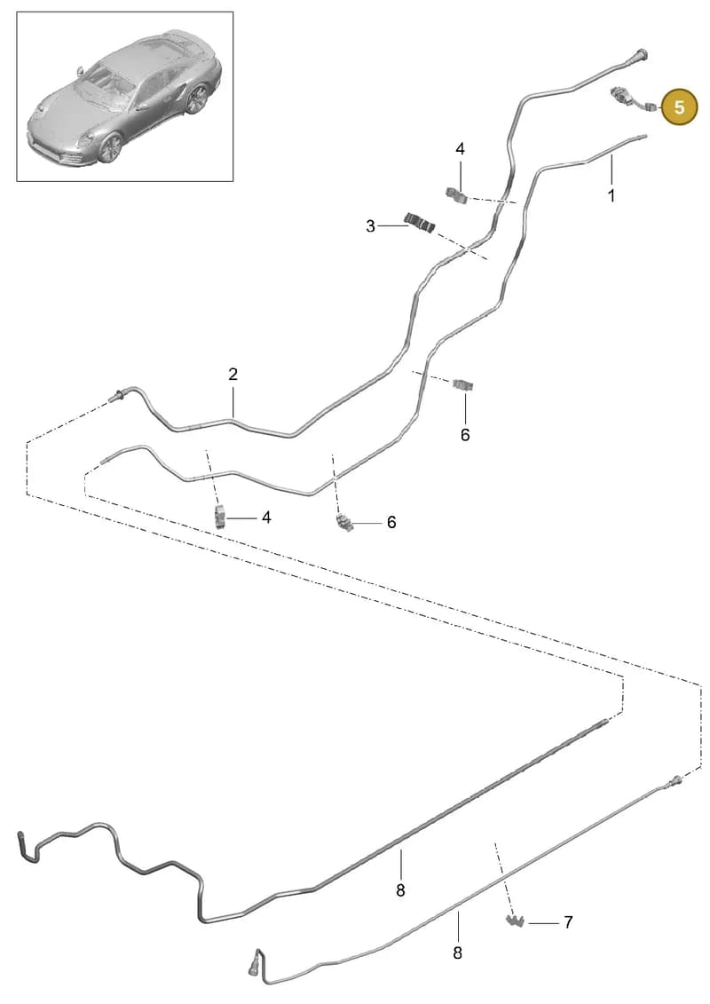 99120183500 — Porsche GT2 RS Clubsport (2013-2020) diagram p42201010, position 5