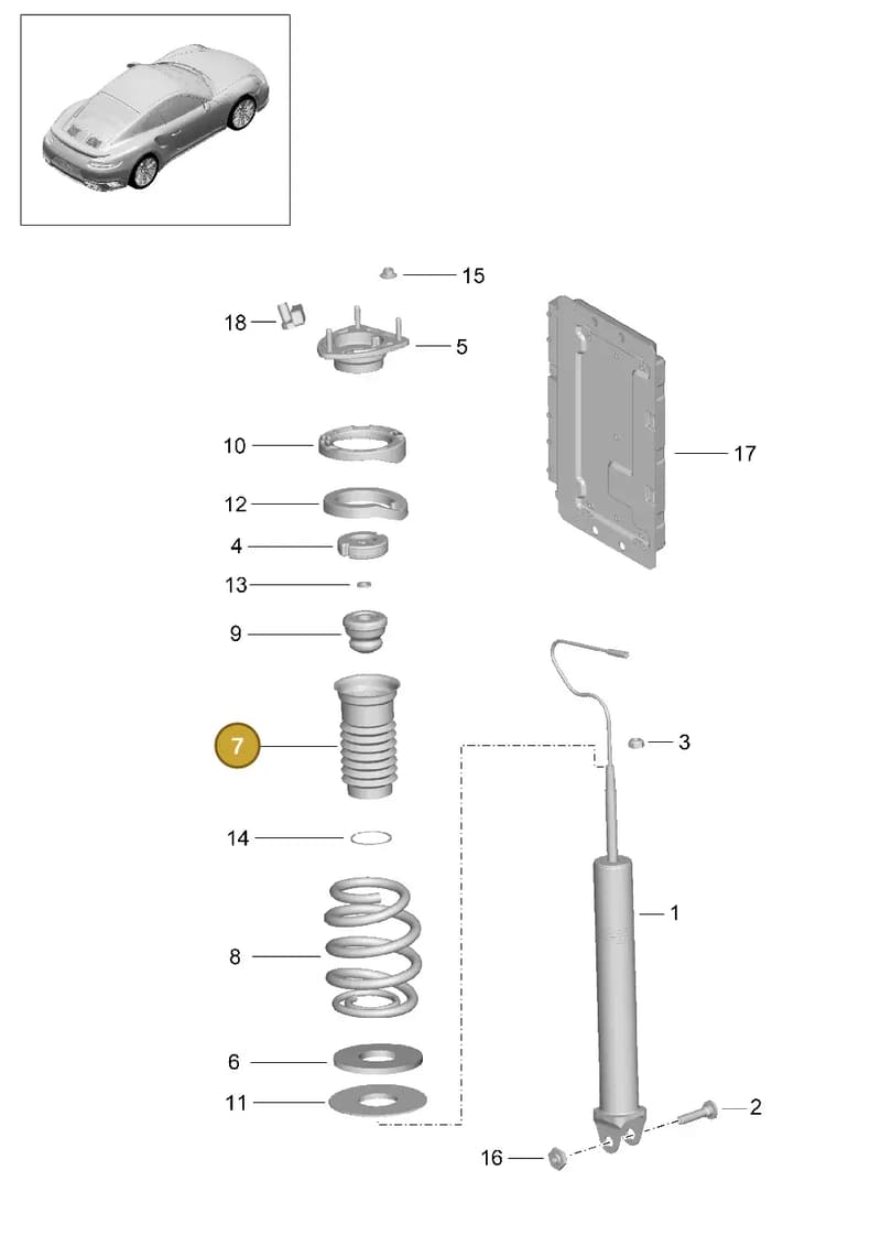 99133353170504 — Porsche GT2 RS Clubsport (2013-2020) diagram p42502000, position 7