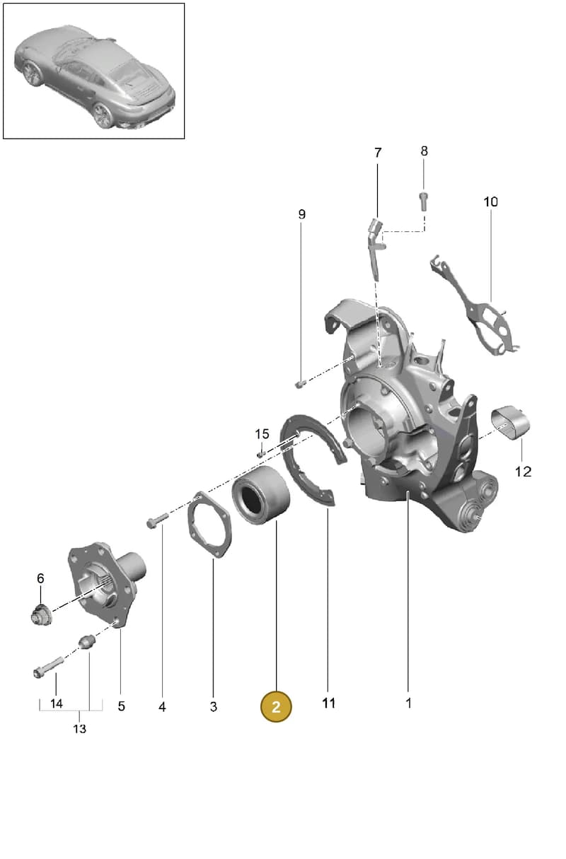 99133379411 — Porsche 911 (2013-2020) diagram p42501000, position 2
