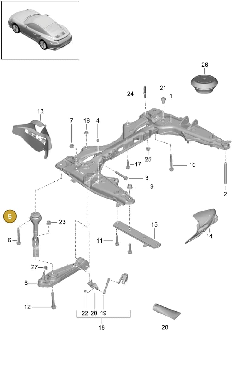 99134104189 — Porsche GT2 RS Clubsport (2013-2020) diagram p42401000, position 5