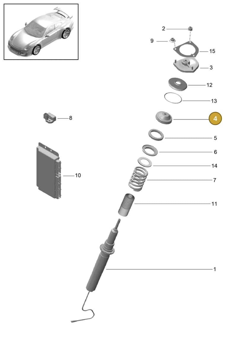 99134185880 — Porsche 911 (2013-2020) diagram p41402000, position 4