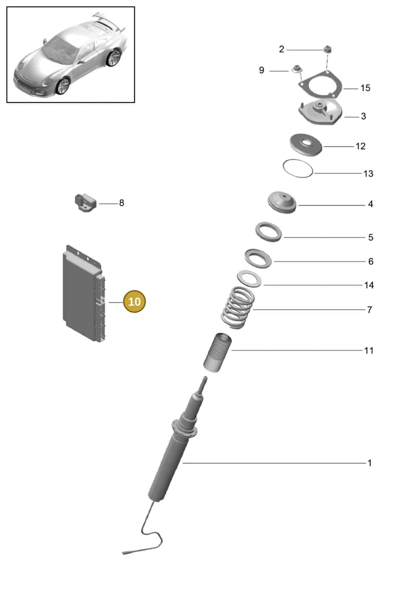 99134187380 — Porsche 911 (2013-2020) diagram p41402000, position 10