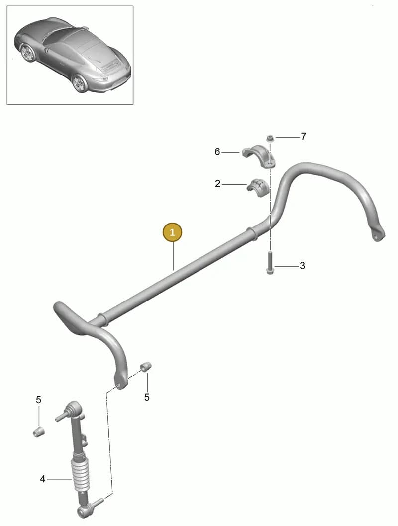 99134370310 — Porsche 991 Carrera 4 (2011-2016) diagram p38402010, position 1