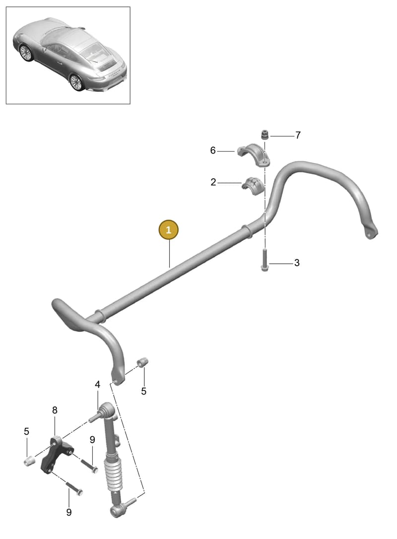 99134370310 — Porsche 911 (2016-2019) diagram p47402010, position 1