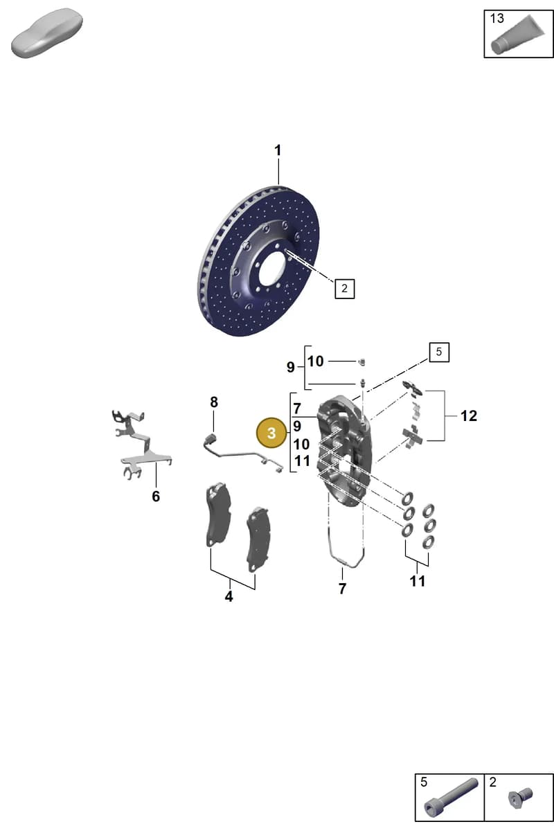 99135142986 — Porsche Boxster Spyder (2019-2020) diagram p55602010, position 3
