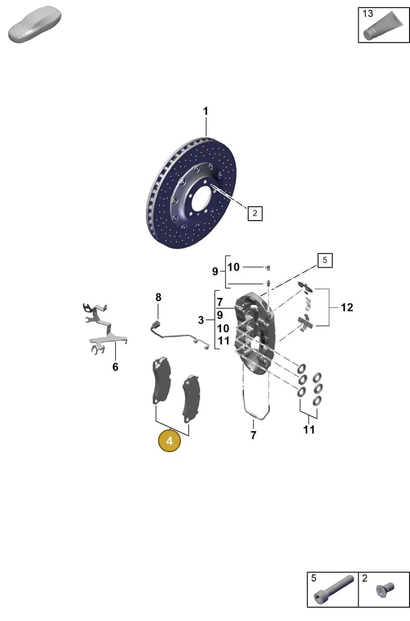 99135194982 — Porsche Boxster Spyder (2019-2020) diagram p55602010, position 4