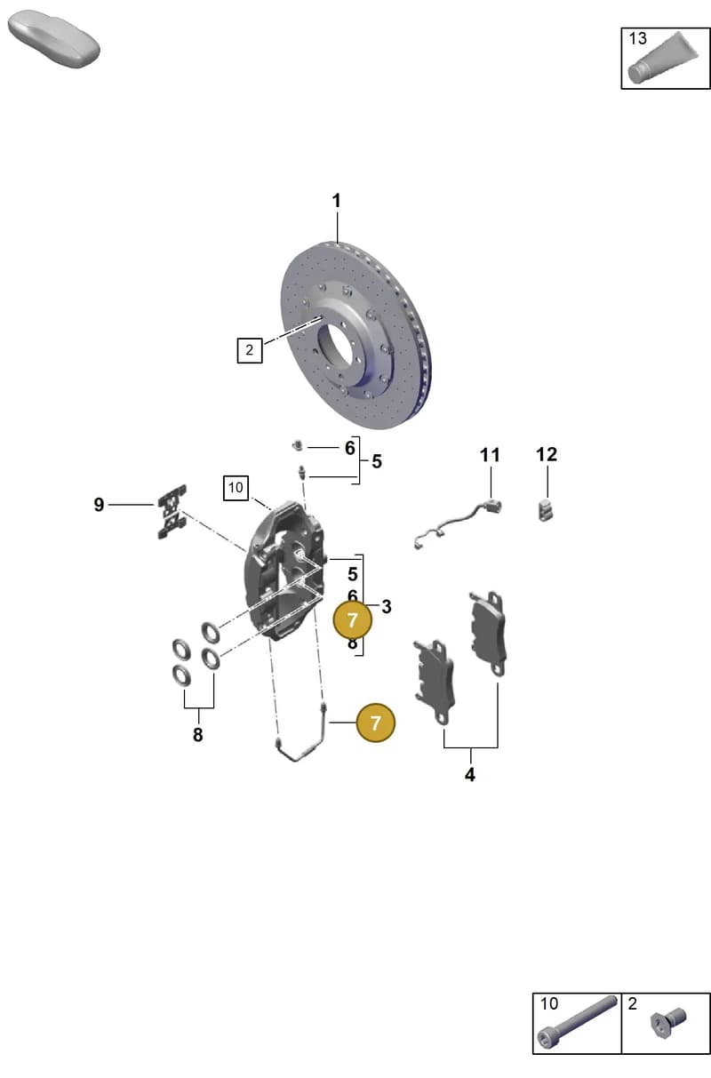 99135291780 — Porsche Boxster Spyder (2019-2020) diagram p55603010, position 7