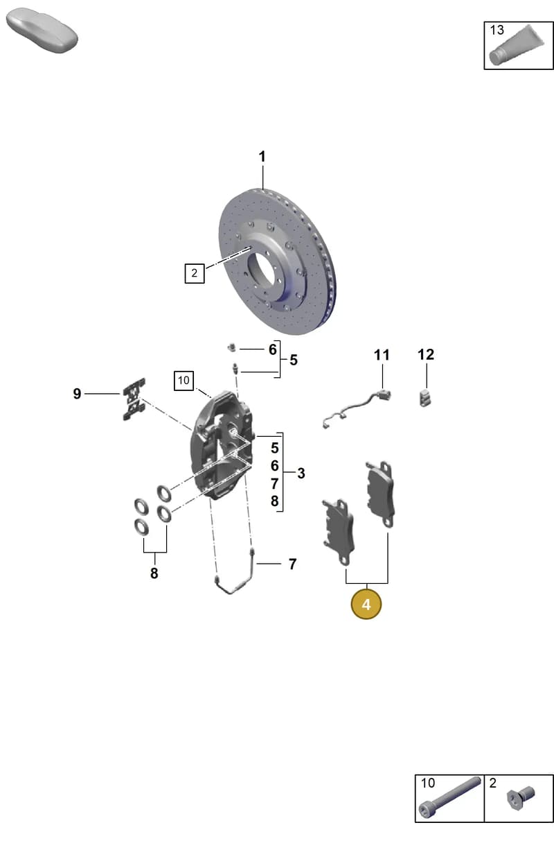99135294981 — Porsche Boxster Spyder (2019-2020) diagram p55603010, position 4