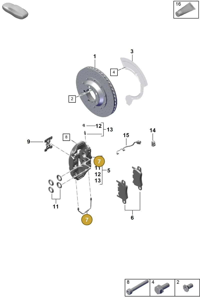 99135296100 — Porsche Boxster Spyder (2019-2020) diagram p55603200, position 7
