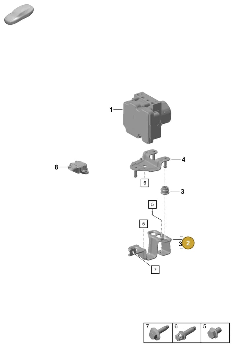 99135503301 — Porsche Boxster Spyder (2019-2020) diagram p54605000, position 2