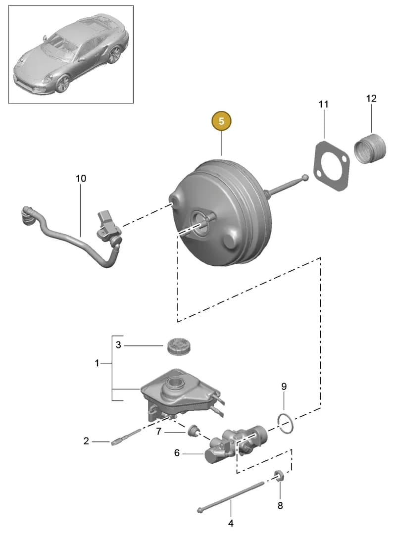 99135512533 — Porsche 911 (2013-2020) diagram p42604000, position 5